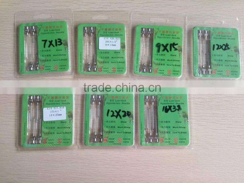 High quality veterinary syringe needles stainless steel reusable injection needle