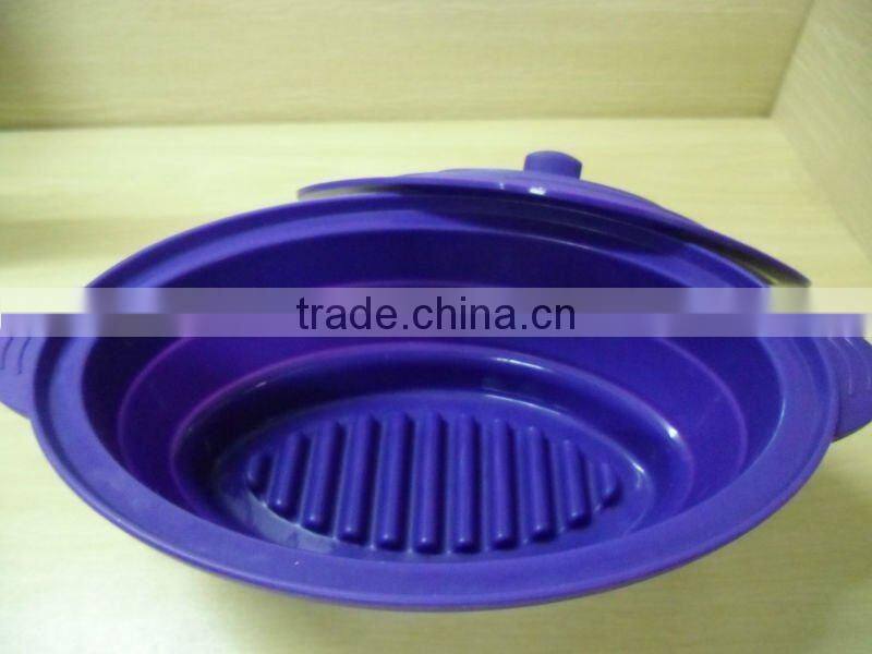 Recycling nontoxic silicone bakeware for baking