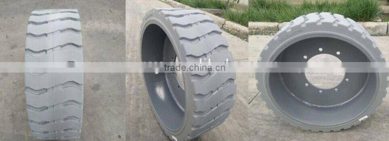 Genie 36123 36124 Mold On Wheel 22 X 7 X17 3/ 8 9 Bolt Black Rubber Scissor Lift Tires