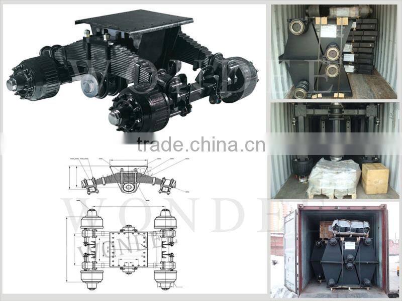 Truck Trailer 28T Tandem Axle Suspension Assembly