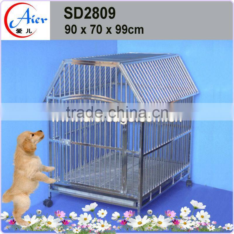 large steel dog cage
