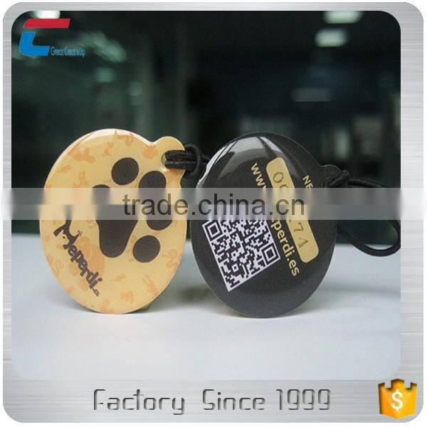 NTAG 213 NTAG 215 NTAG 216 cheap price waterproof NFC pet tags with QR code in low price