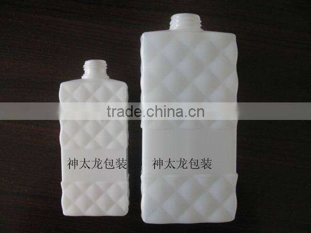 HDPE plastic shampoo bottle