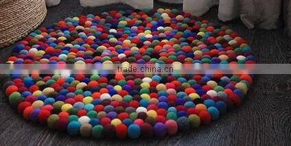 Felt Ball Carpet felt balls garland nepal felt ball