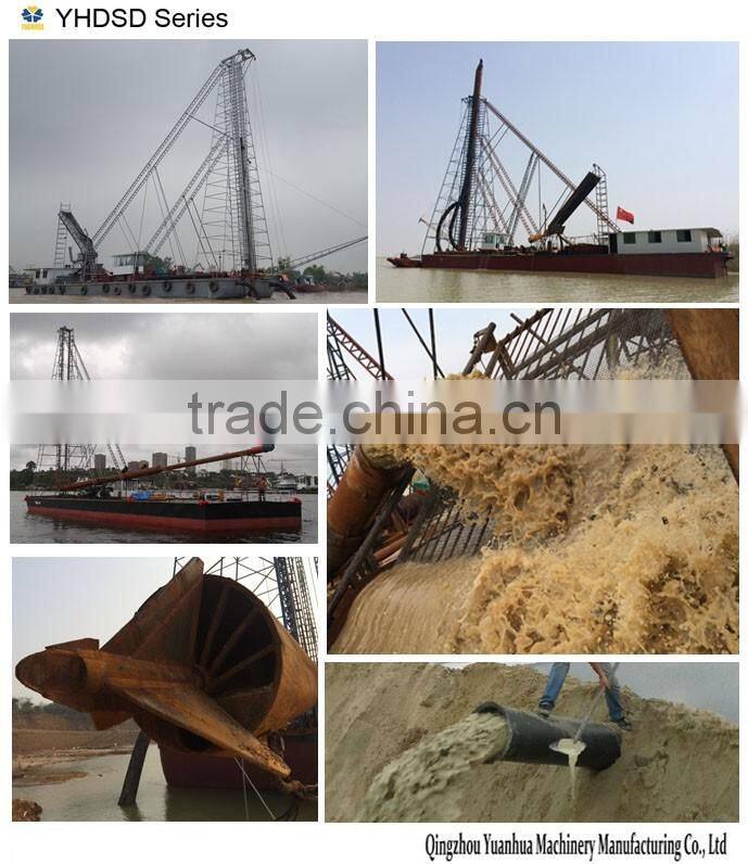 Suction dredger for port dredging vessel