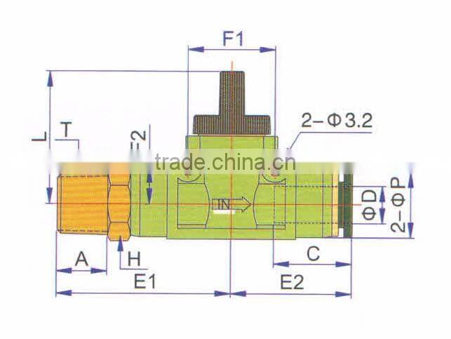 JULY made high quality HVSF small air pneumatic manual air valves for push-in type