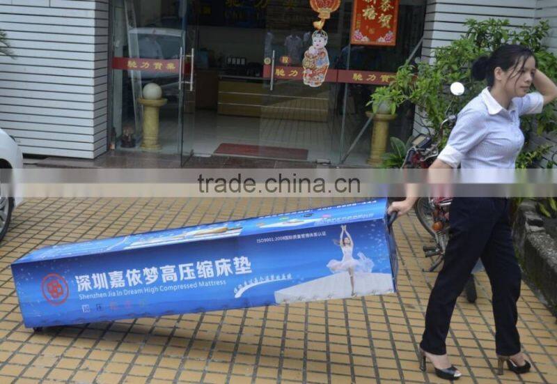 China manufacture printed paper pull rod box for packing mattress