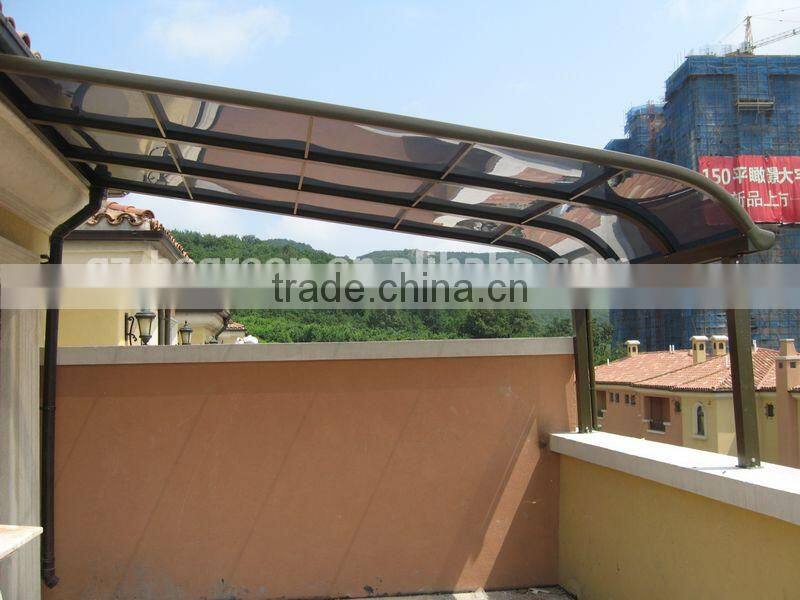 new style 3mx2.3m hot sale oversea outdoor metal gazebo tent with polycarbonate sheet for sale