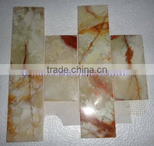 Customizable LIGHT GREEN ONYX MOSAIC TILES COLLECTIONS