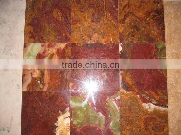 BEST QUALITY MULTI RED ONYX TILES COLLECTION