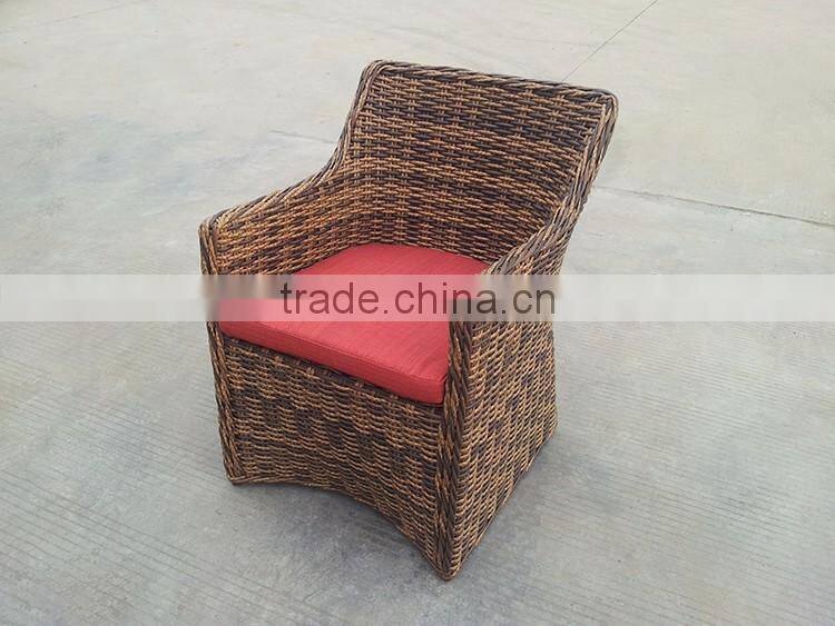 Half Round Wicker Arm Chair
