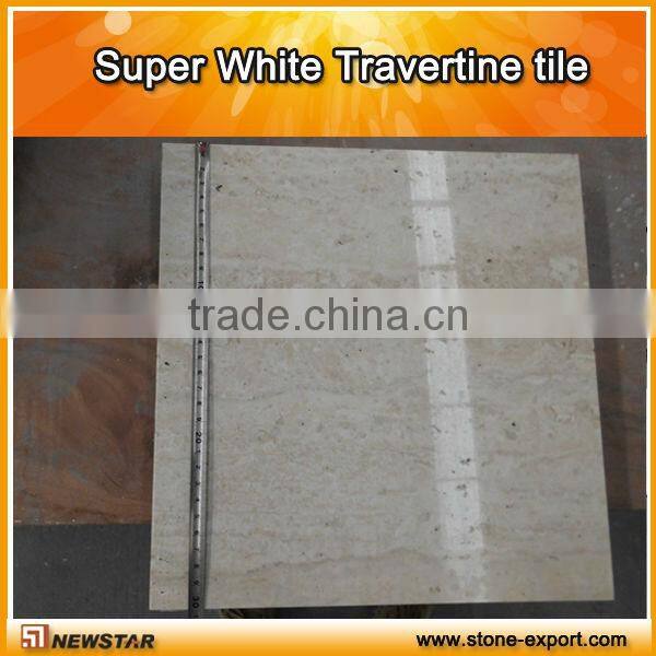 vein cut white travertine