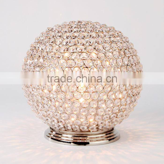 crystal ball centerpiece/ crystal centerpiece/ wedding table centerpiece