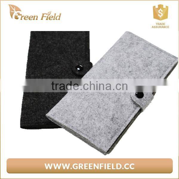 Cheap price felt fabric fold-fashioned wallet for young people