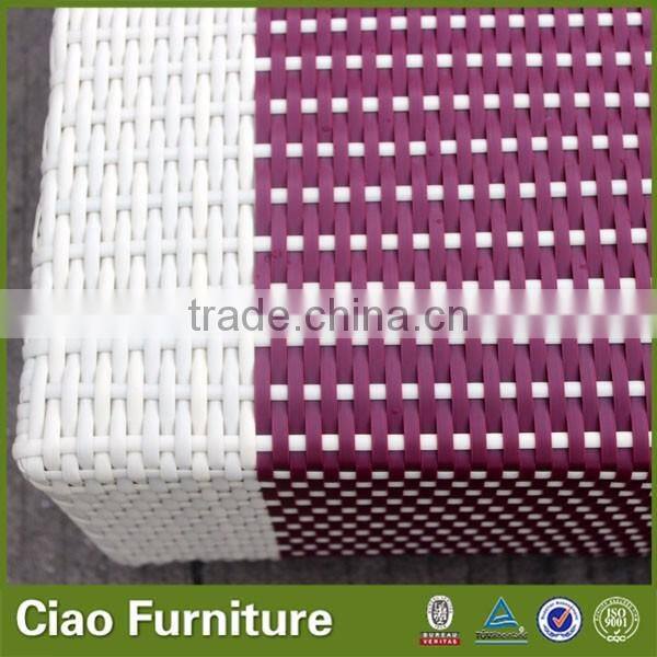 wooden outdoor furniture rattan sun lounger