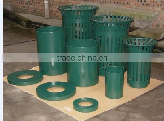 Arlau outdoor metal galvanized waste containers