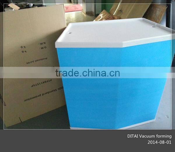 Customized thermoforming plastic promotional display unit