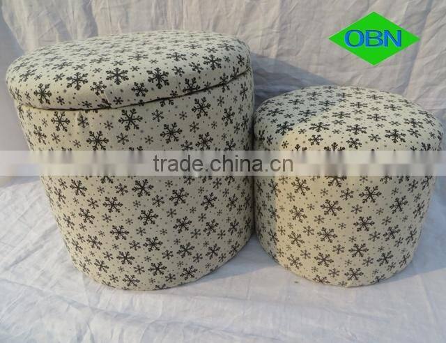 Round shape cheap ottomans