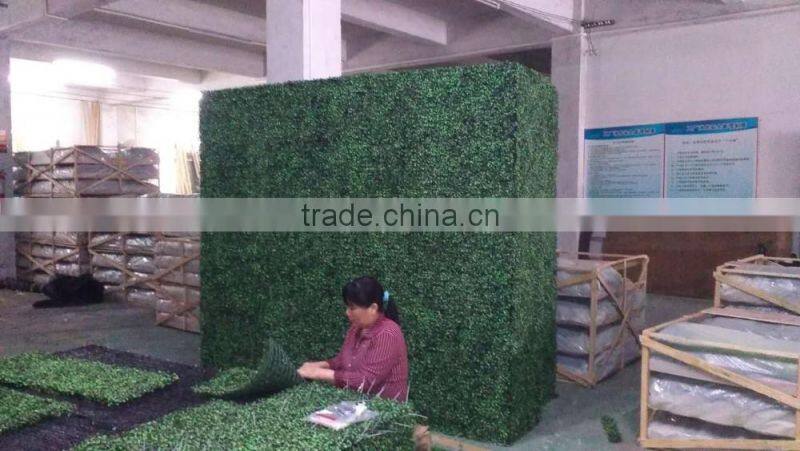 outdoor artificial boxwood hedge hot sale with milan grass for decoration