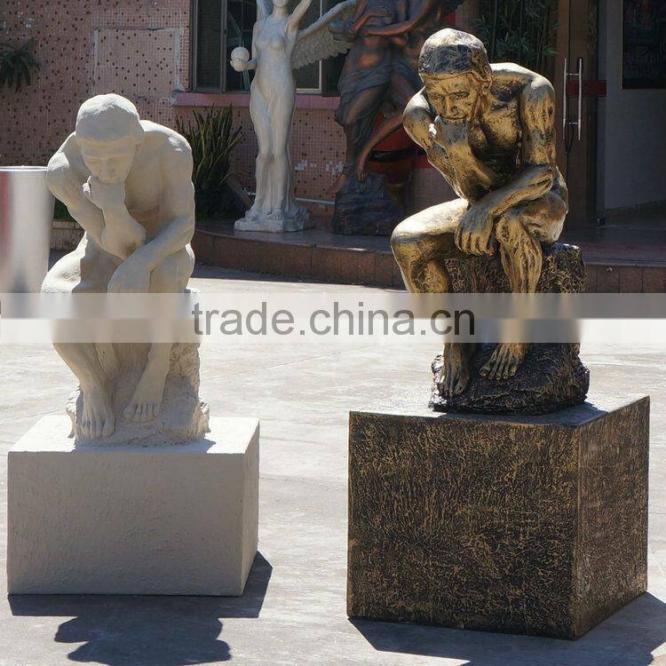 Fiberglass sprots man figurine character