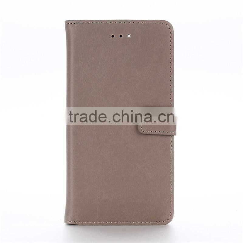 High quality crazy-horse PU card bumper/pocket cell phone case for Fujitsu