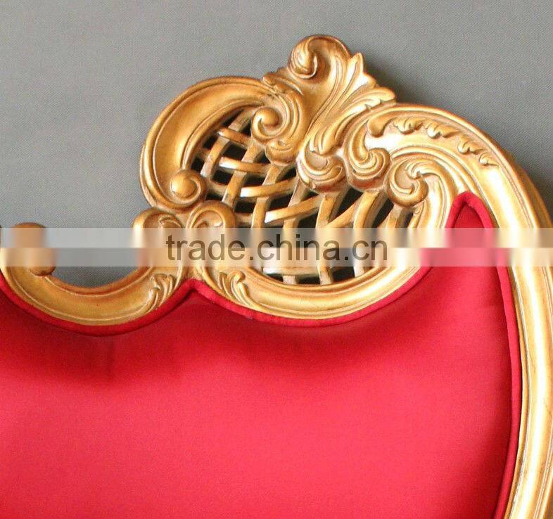 Antique home&hotel use red fabric dining room chair