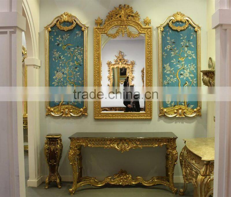 Vertical Dressing Room Baroque Style Frame Mirrors