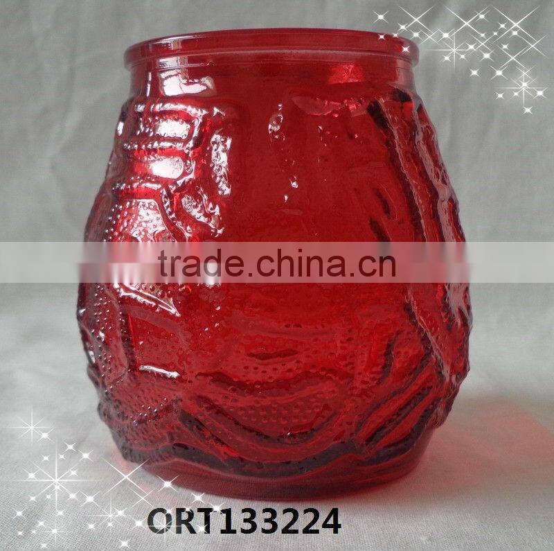 Colorful Glass Candle Holder