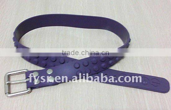 fashion colorful Golf silicone belt with dots