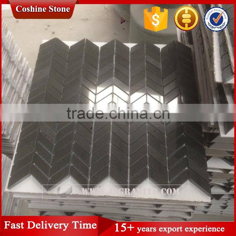 abosulte black granite mosaic tile