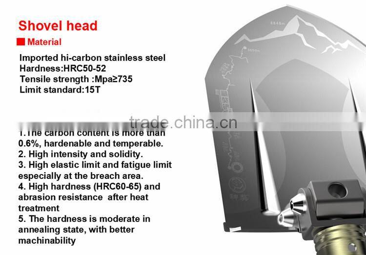 New Arrival Brandnew Structure Patented Products Offroad Camping Shovel