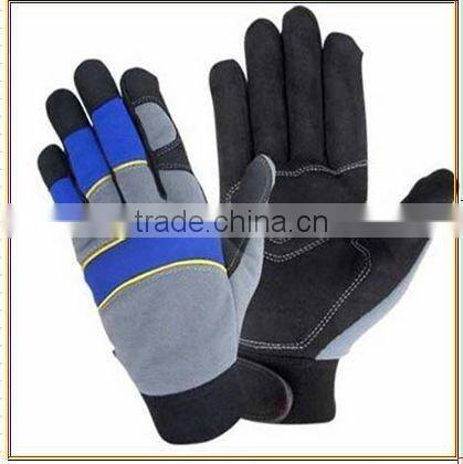 Hot synthetic leather safety anti-shock mechanic gloves ZM892-H