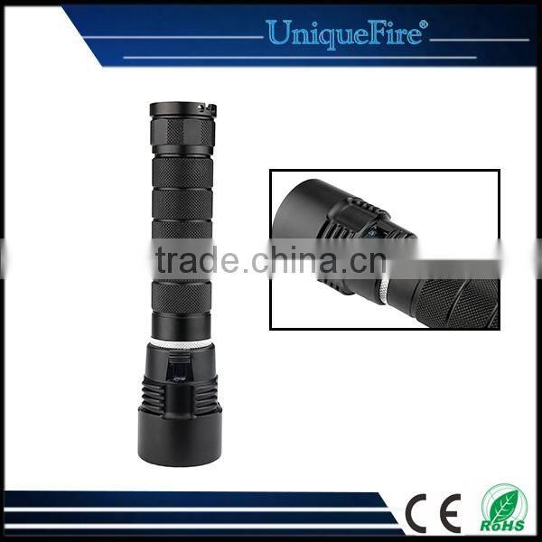 Aluminum Underwater Diving USB Rechargeable 3 Best LED Flashlight with Cree XML2