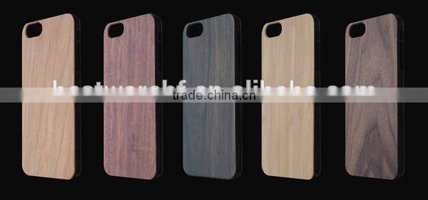 wooden case for smartphone wooden+PC case for iphone 6 PC+Wood shell