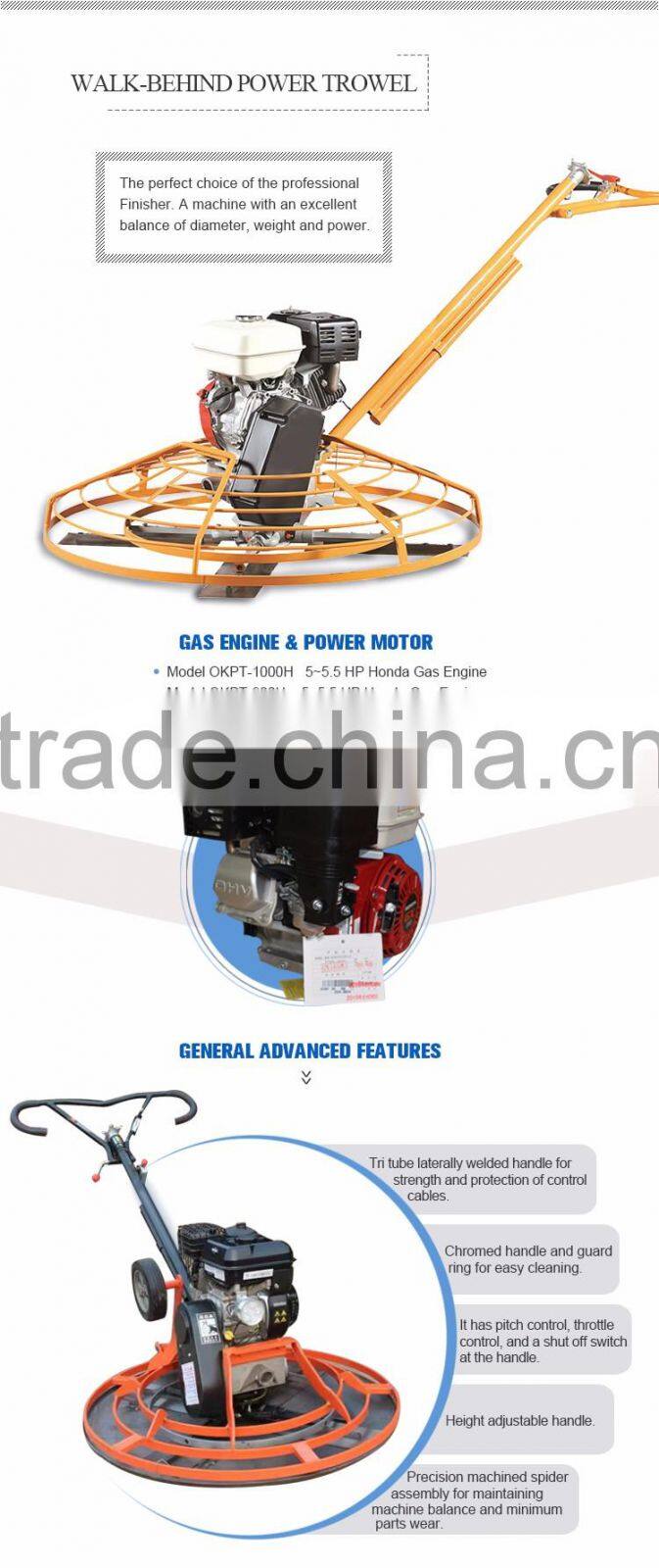 40 Inch ride on power trowel for sale