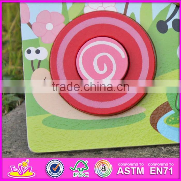 2017 New product diy animals wooden kids puzzle toy W14D027