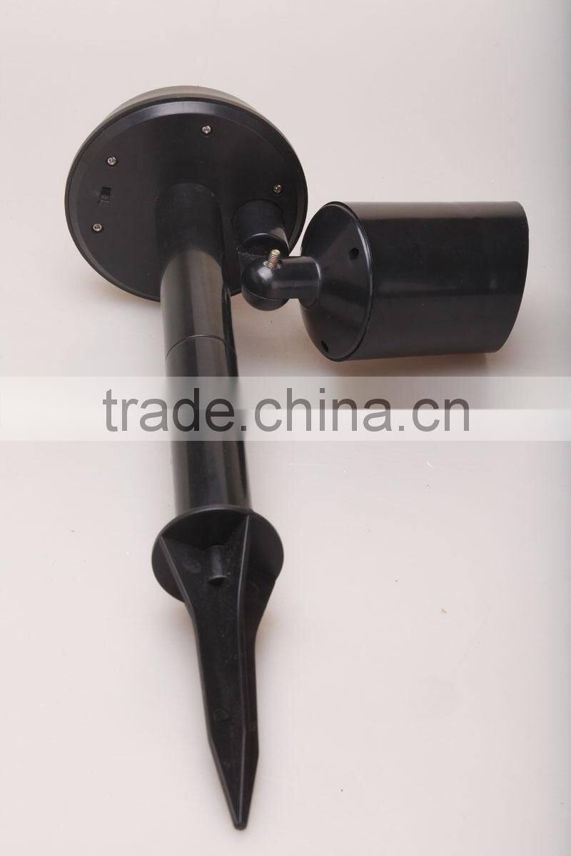 Plastic balck standing solar lamp