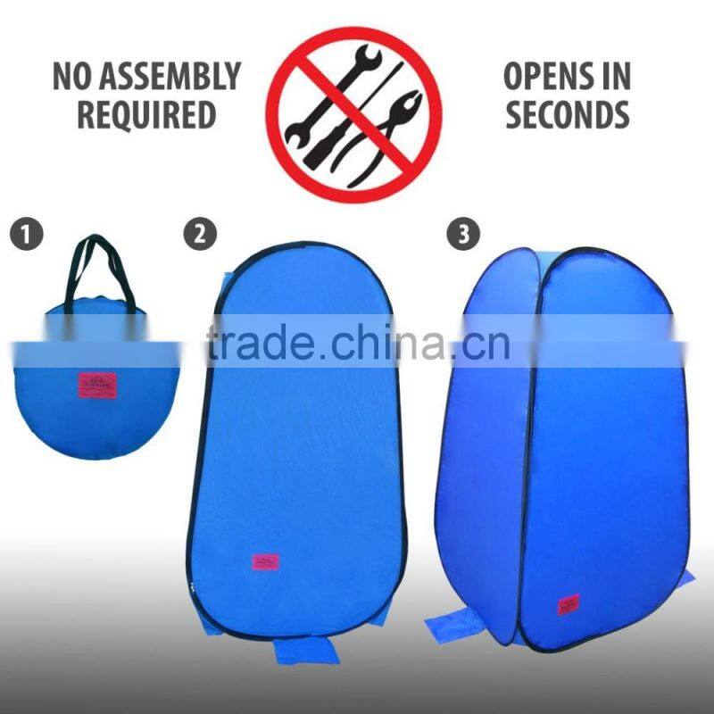 Pop-Up Room in a Bag Instant Portable Changing, Shower and Bathroom with Dura-light Steel Frame and Weather-Resistant material