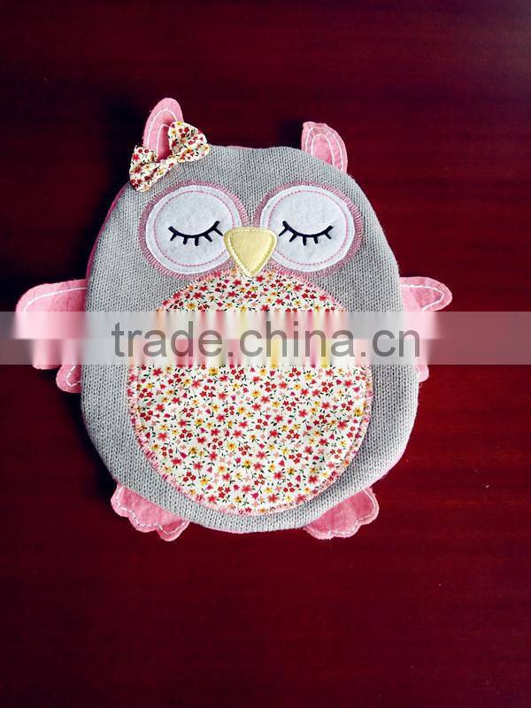 good quality hot water bag with knitted cover charming owl