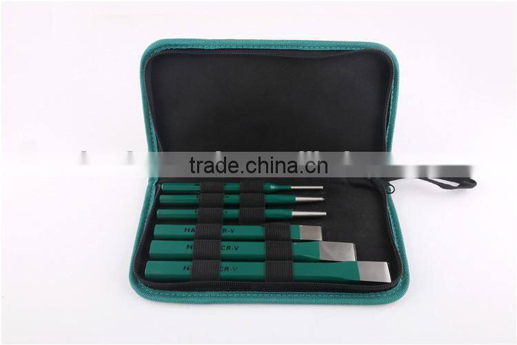 Professional 6pcs canvas bag chisel set with high quality and competitive price
