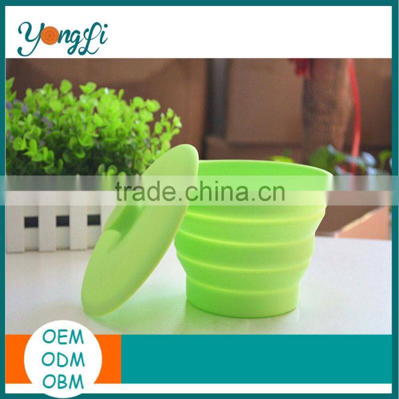 Easy-Clean Non-Toxic Collapsible Silicone Bowls With Lid