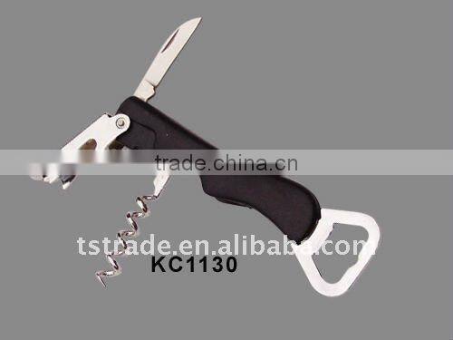 multi function opener keychain bottle opener novelty stainless steel durable fashion stainless steel red wine opener C0106W