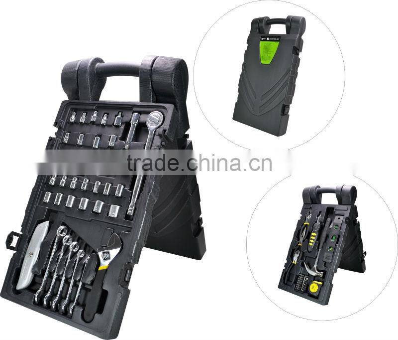 76pcs household hand tool set in blow mold case