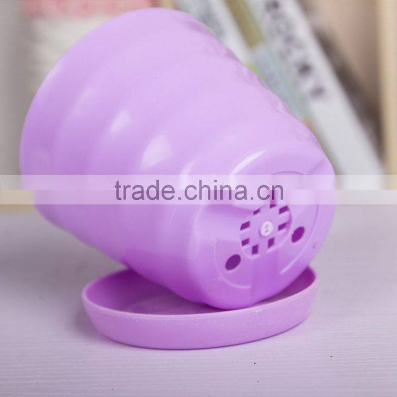plastic wave shaped garden flower pot