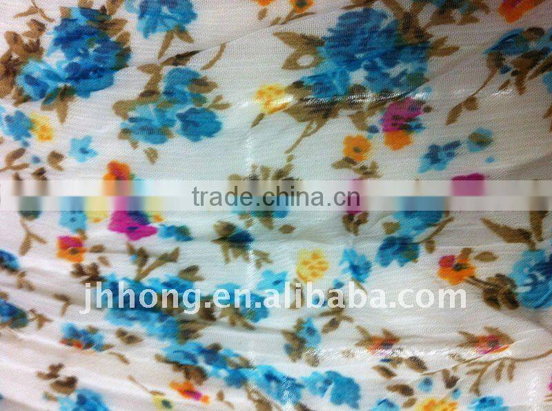 lady's fashion blue chiffon scarf