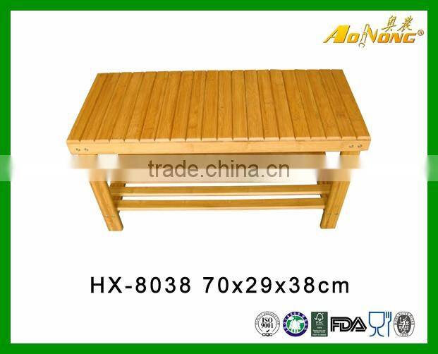 Cheap Bamboo Wood Living Room Sittable Shoe Rack Bench