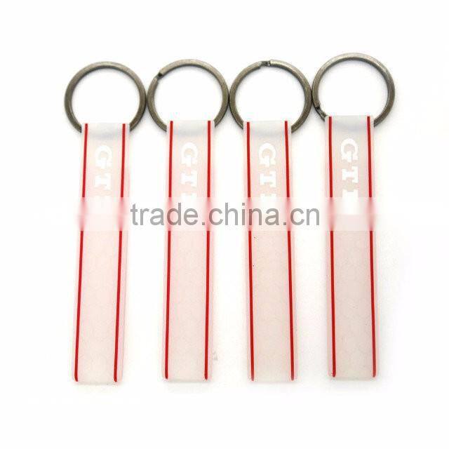 Promotional gifts wholesale silicone GTI 3d pvc rubber keychain