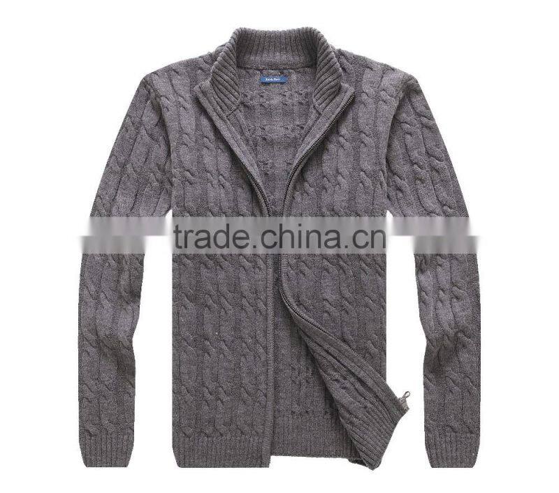 Men zipper cardigans fashion man sweater american