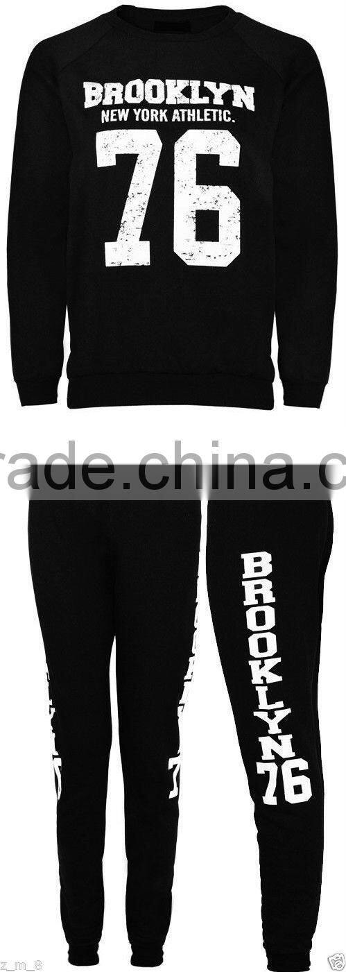 Ladies Brooklyn 76 Full Set Sweatshirt & Jogging Bottoms Joggers Tracksuit