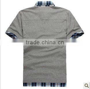bulk soft high quality 100% cotton man's heavy short sleeve polo shirt